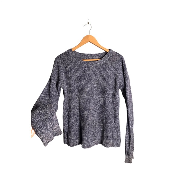 Rubbish | Blue Fuzzy Knit Crewneck Sweater - Picture 1 of 8